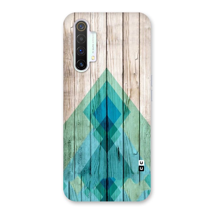 Abstract Green And Wood Back Case for Realme X3 SuperZoom