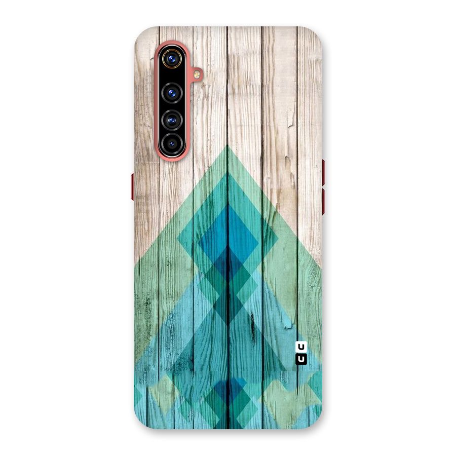 Abstract Green And Wood Back Case for Realme X50 Pro