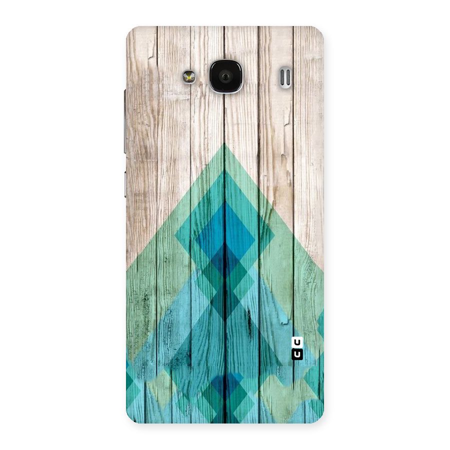 Abstract Green And Wood Back Case for Redmi 2s