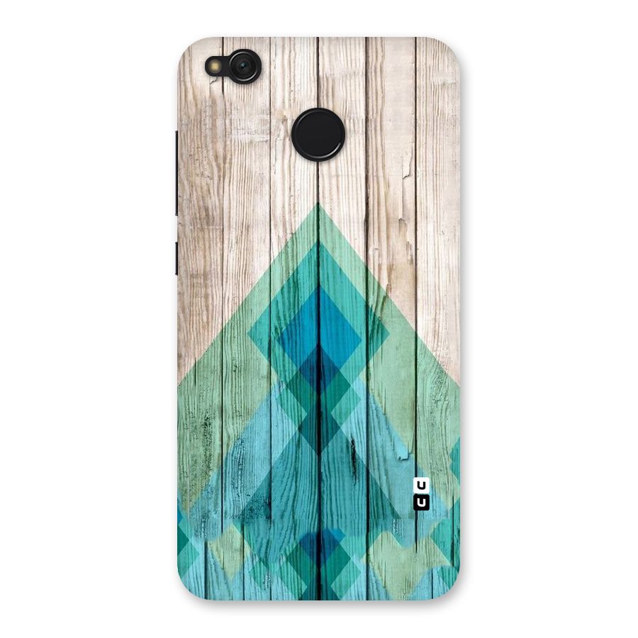 Abstract Green And Wood Back Case for Redmi 4
