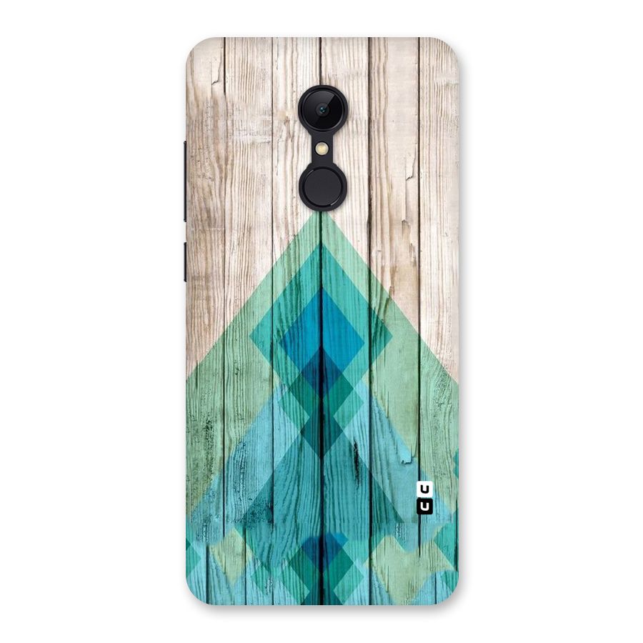 Abstract Green And Wood Back Case for Redmi 5