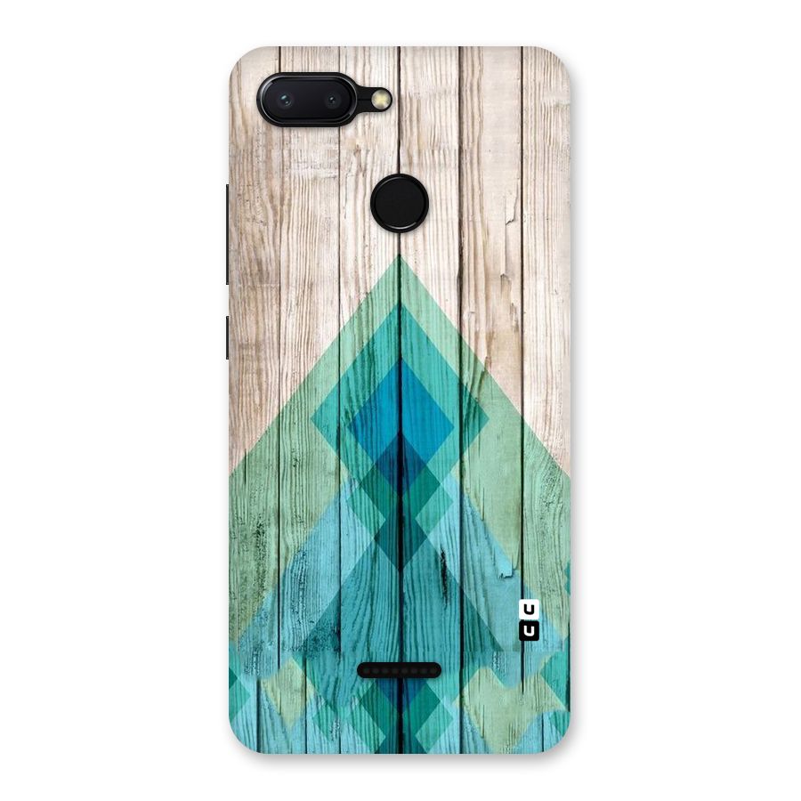 Abstract Green And Wood Back Case for Redmi 6