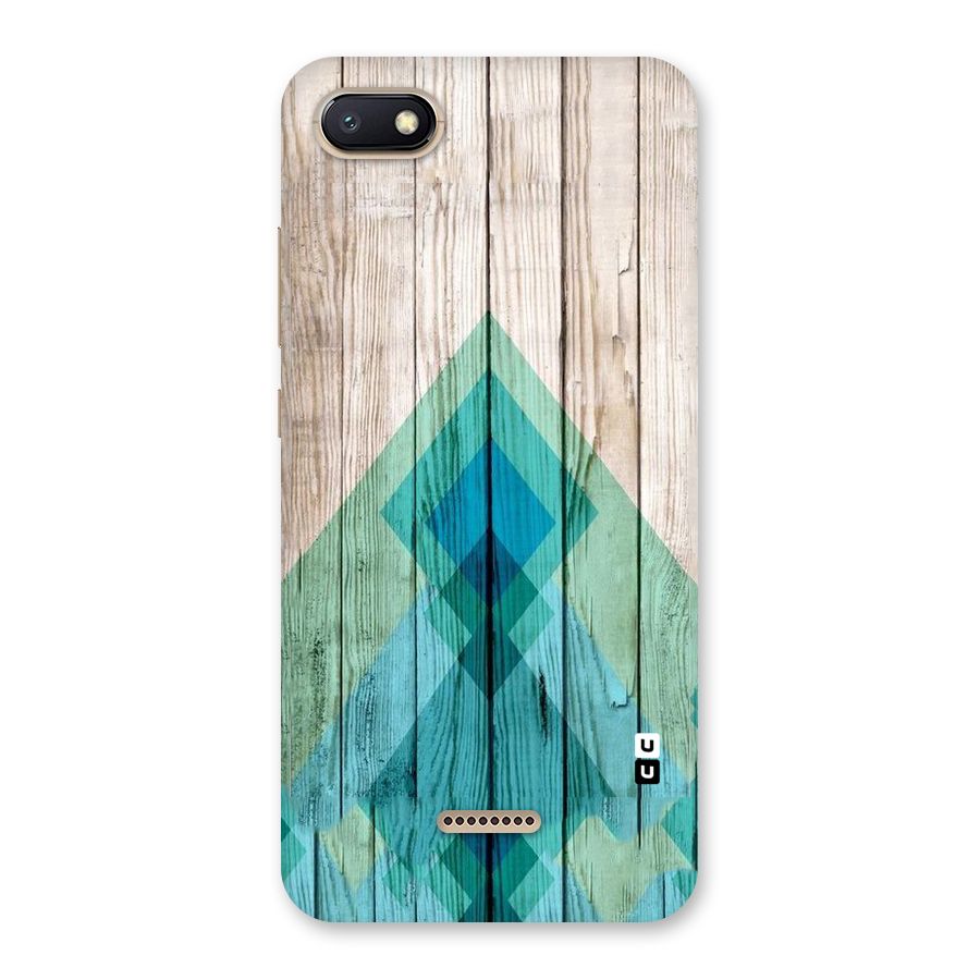 Abstract Green And Wood Back Case for Redmi 6A