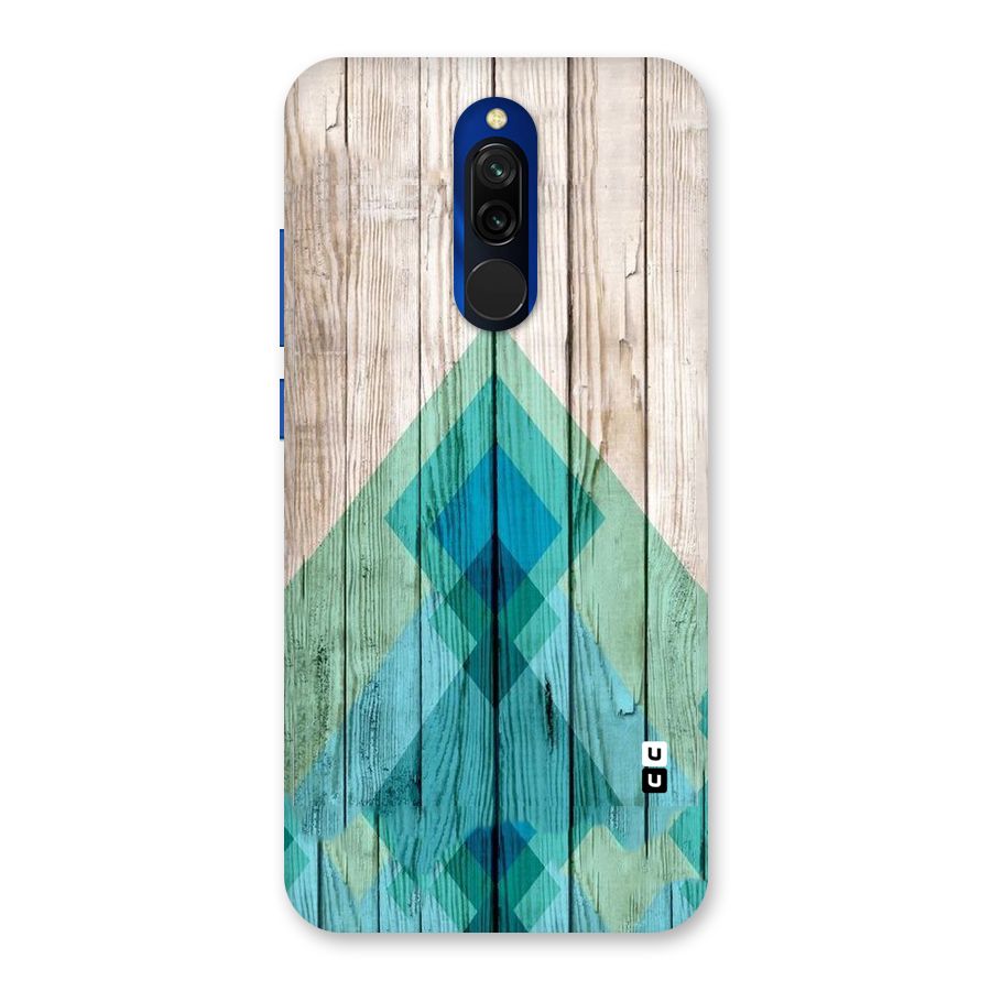 Abstract Green And Wood Back Case for Redmi 8