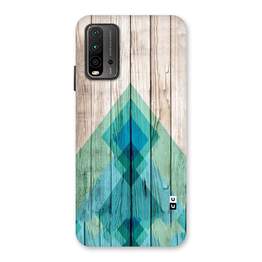 Abstract Green And Wood Back Case for Redmi 9 Power
