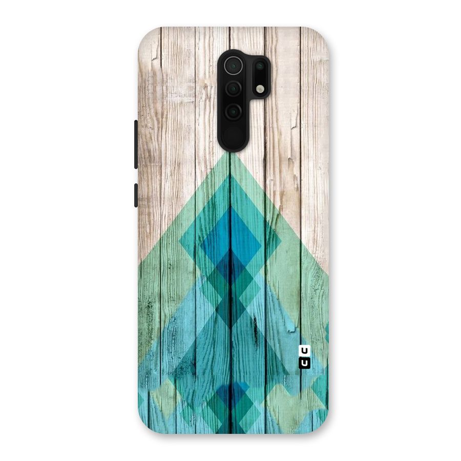 Abstract Green And Wood Back Case for Redmi 9 Prime