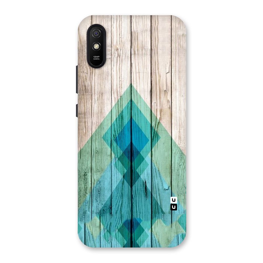 Abstract Green And Wood Back Case for Redmi 9i