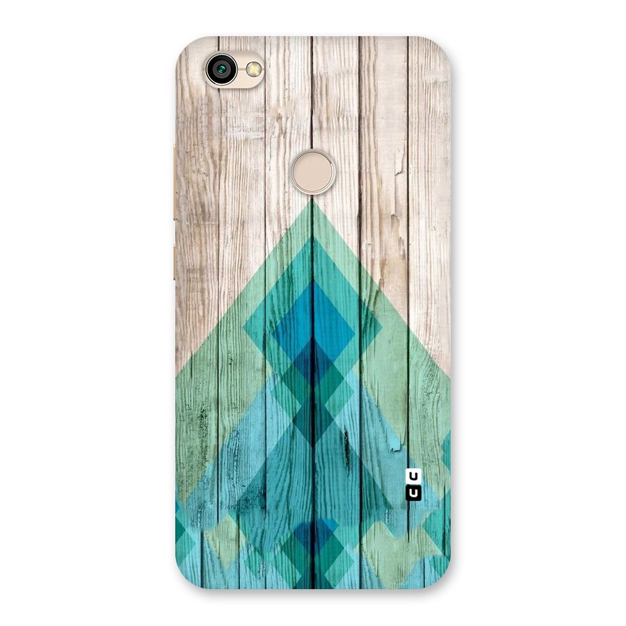Abstract Green And Wood Back Case for Redmi Y1 2017