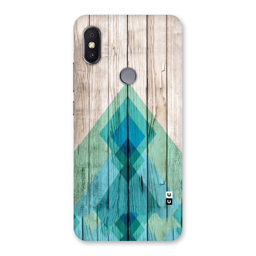 Abstract Green And Wood Back Case for Redmi Y2
