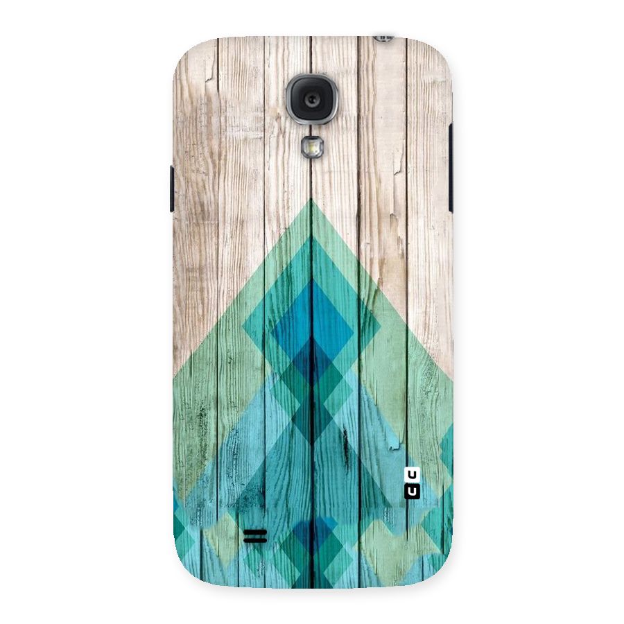 Abstract Green And Wood Back Case for Samsung Galaxy S4