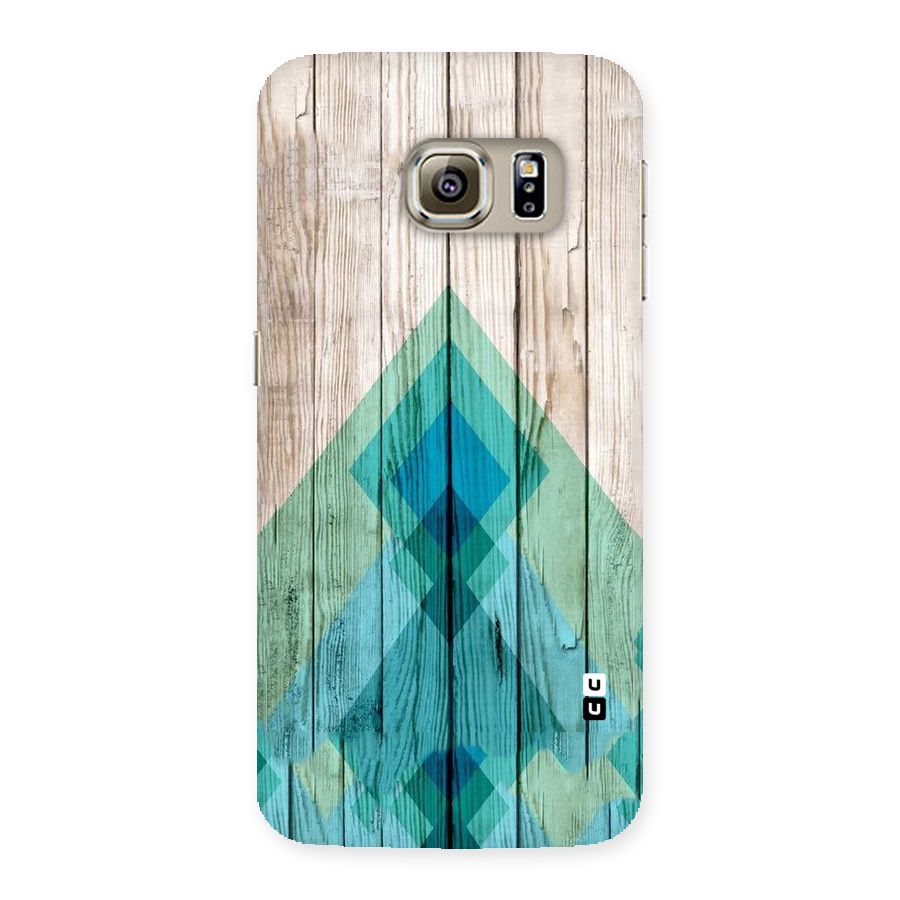 Abstract Green And Wood Back Case for Samsung Galaxy S6 Edge