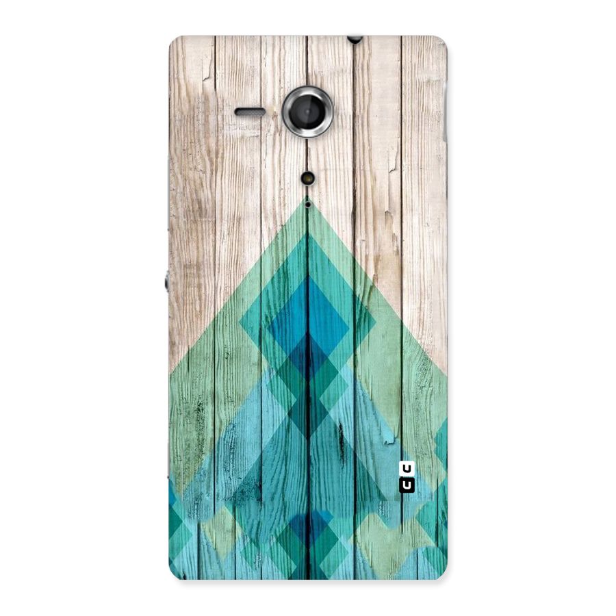 Abstract Green And Wood Back Case for Sony Xperia SP