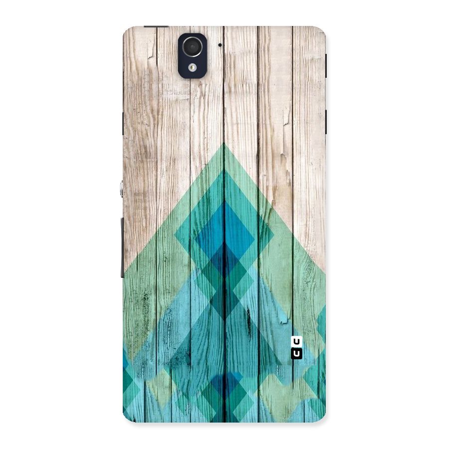 Abstract Green And Wood Back Case for Sony Xperia Z
