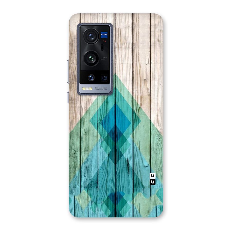 Abstract Green And Wood Back Case for Vivo X60 Pro Plus