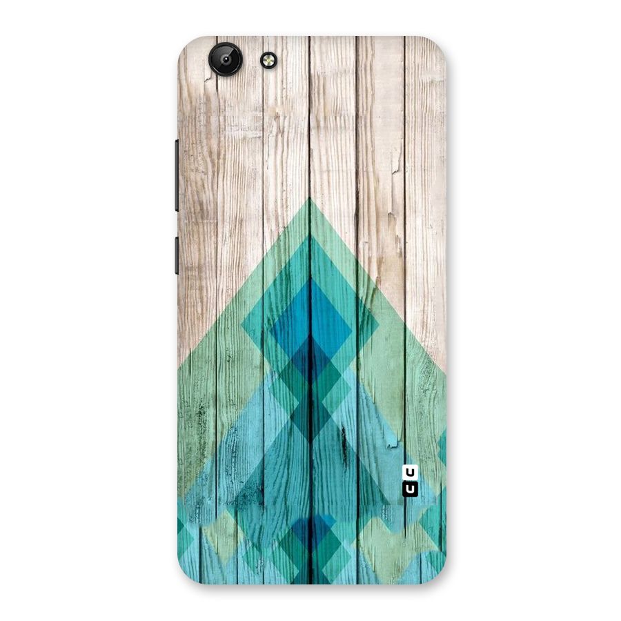 Abstract Green And Wood Back Case for Vivo Y69