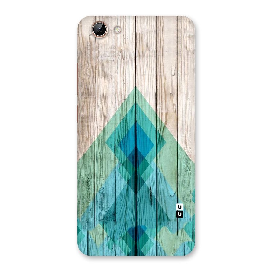 Abstract Green And Wood Back Case for Vivo Y71i