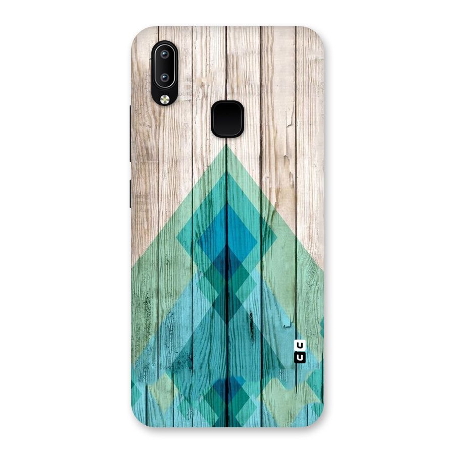 Abstract Green And Wood Back Case for Vivo Y93