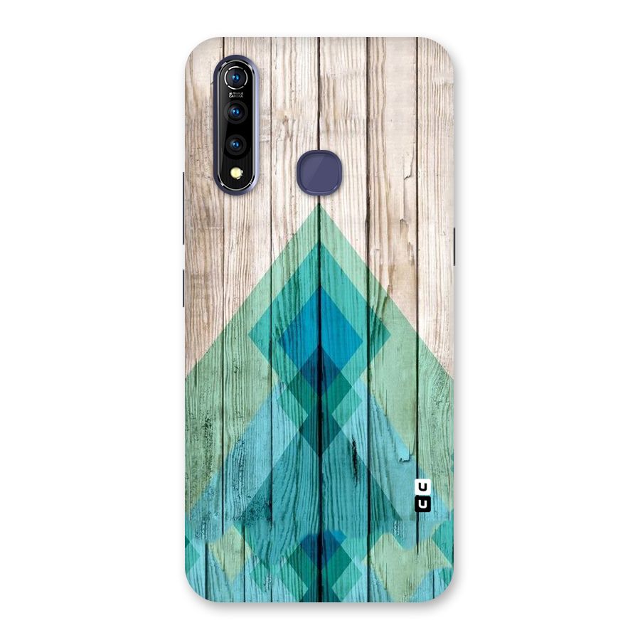 Abstract Green And Wood Back Case for Vivo Z1 Pro