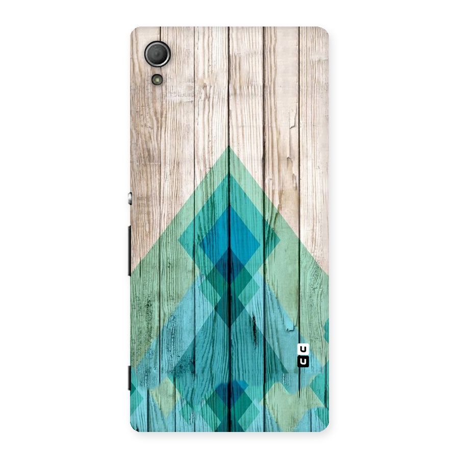 Abstract Green And Wood Back Case for Xperia Z3 Plus