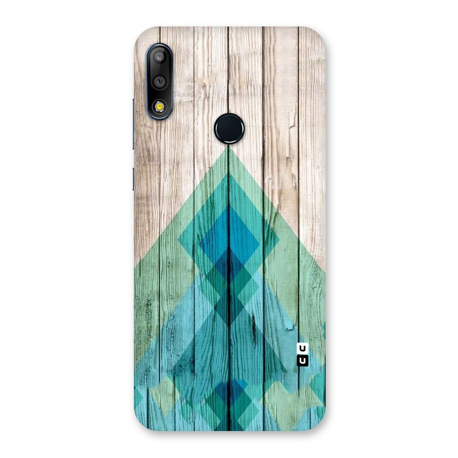 Abstract Green And Wood Back Case for Zenfone Max Pro M2