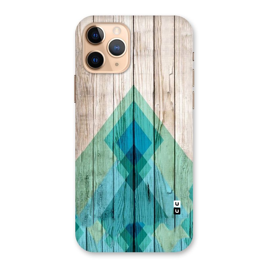 Abstract Green And Wood Back Case for iPhone 11 Pro