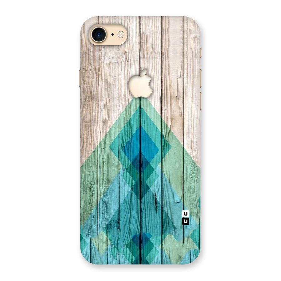 Abstract Green And Wood Back Case for iPhone 7 Apple Cut