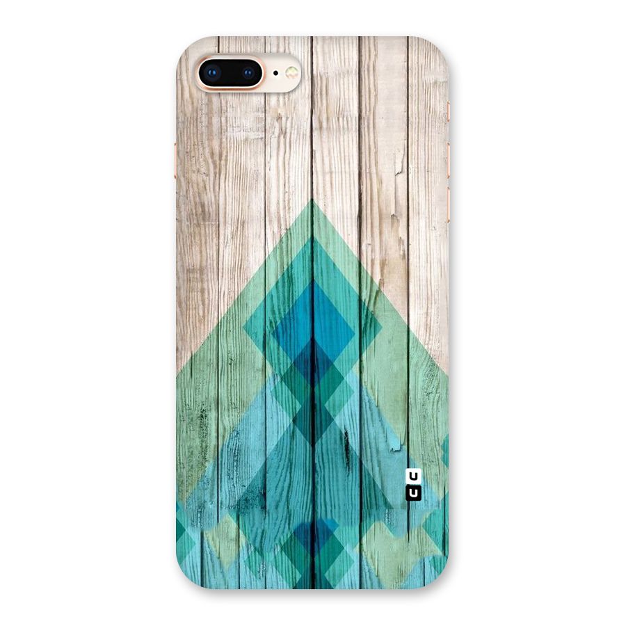 Abstract Green And Wood Back Case for iPhone 8 Plus