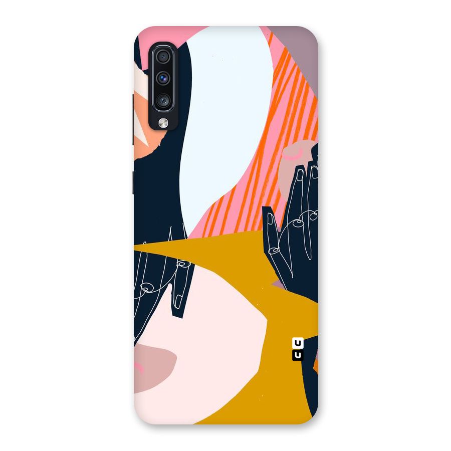 Abstract Hands Back Case for Galaxy A70