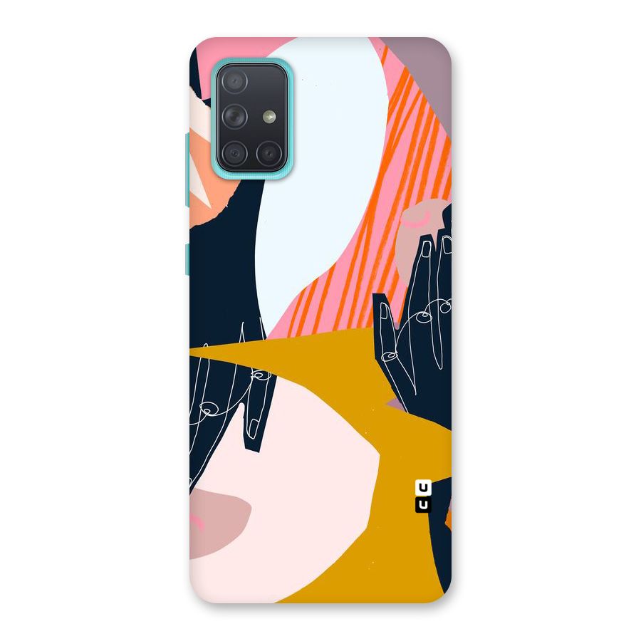 Abstract Hands Back Case for Galaxy A71