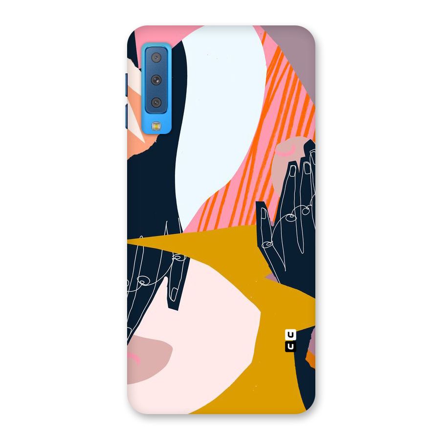 Abstract Hands Back Case for Galaxy A7 (2018)