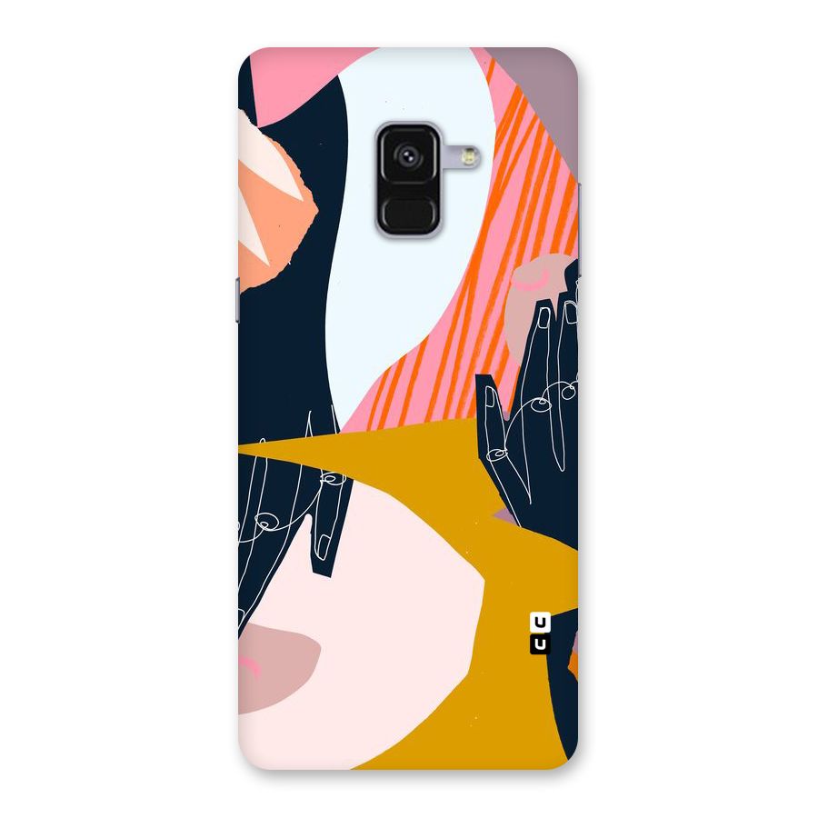 Abstract Hands Back Case for Galaxy A8 Plus