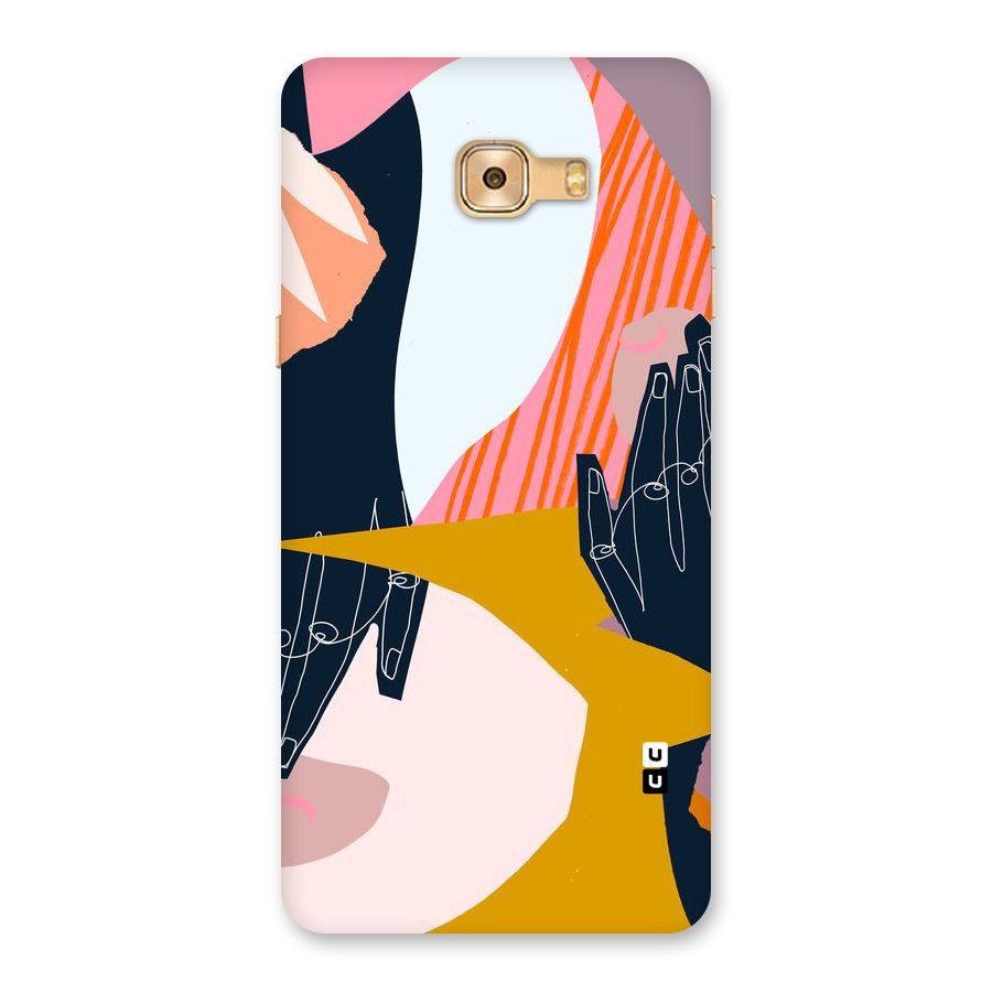 Abstract Hands Back Case for Galaxy C9 Pro