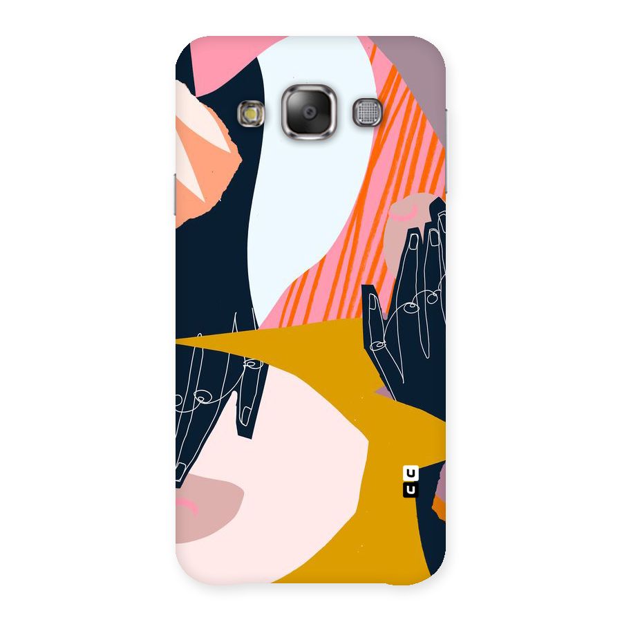 Abstract Hands Back Case for Galaxy E7