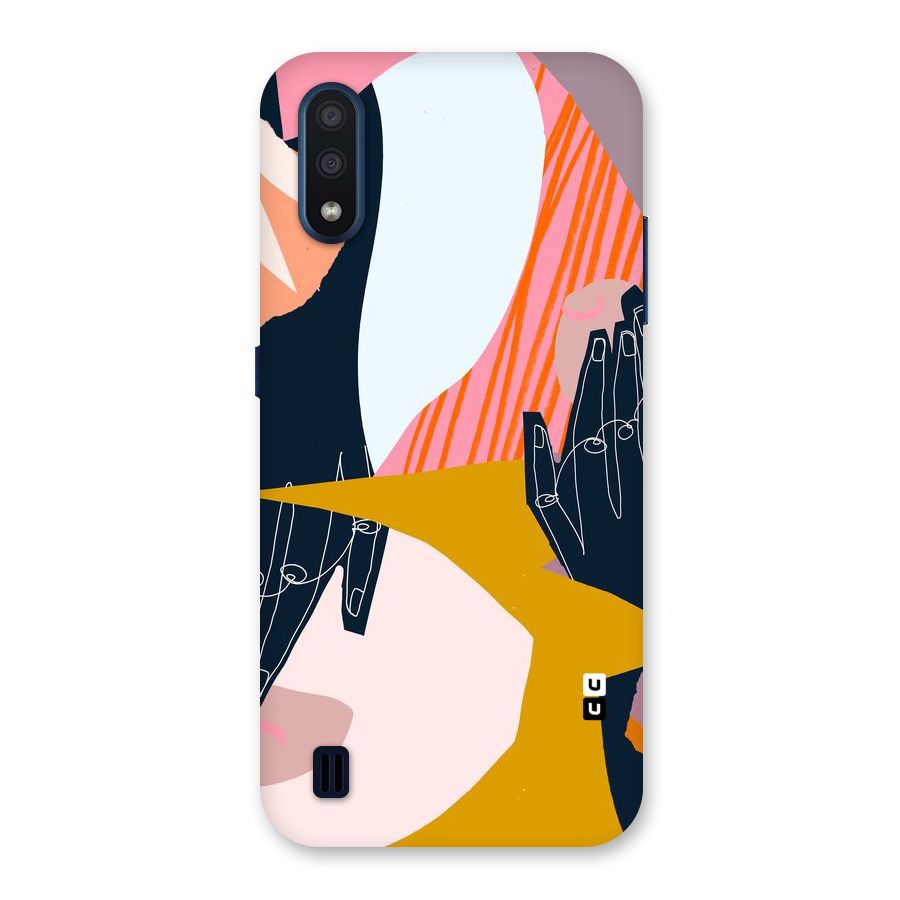 Abstract Hands Back Case for Galaxy M01