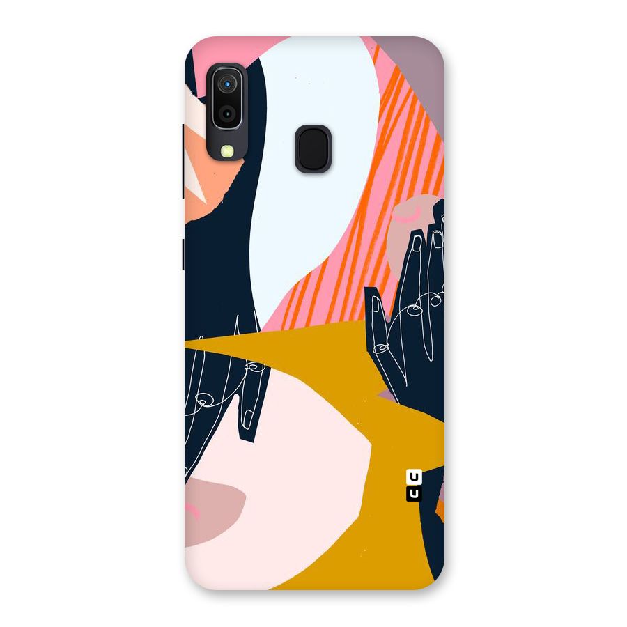 Abstract Hands Back Case for Galaxy M10s