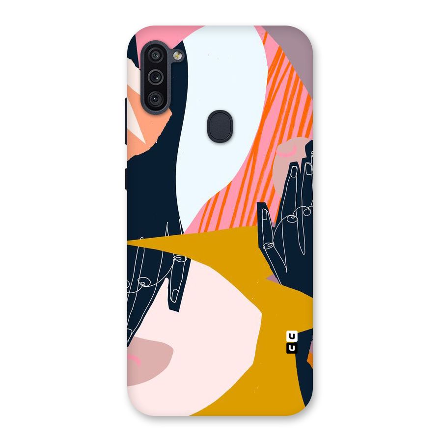 Abstract Hands Back Case for Galaxy M11