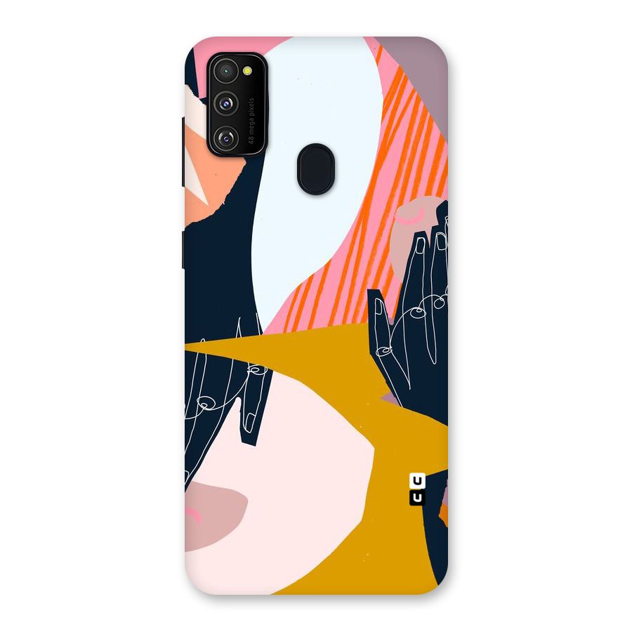 Abstract Hands Back Case for Galaxy M30s