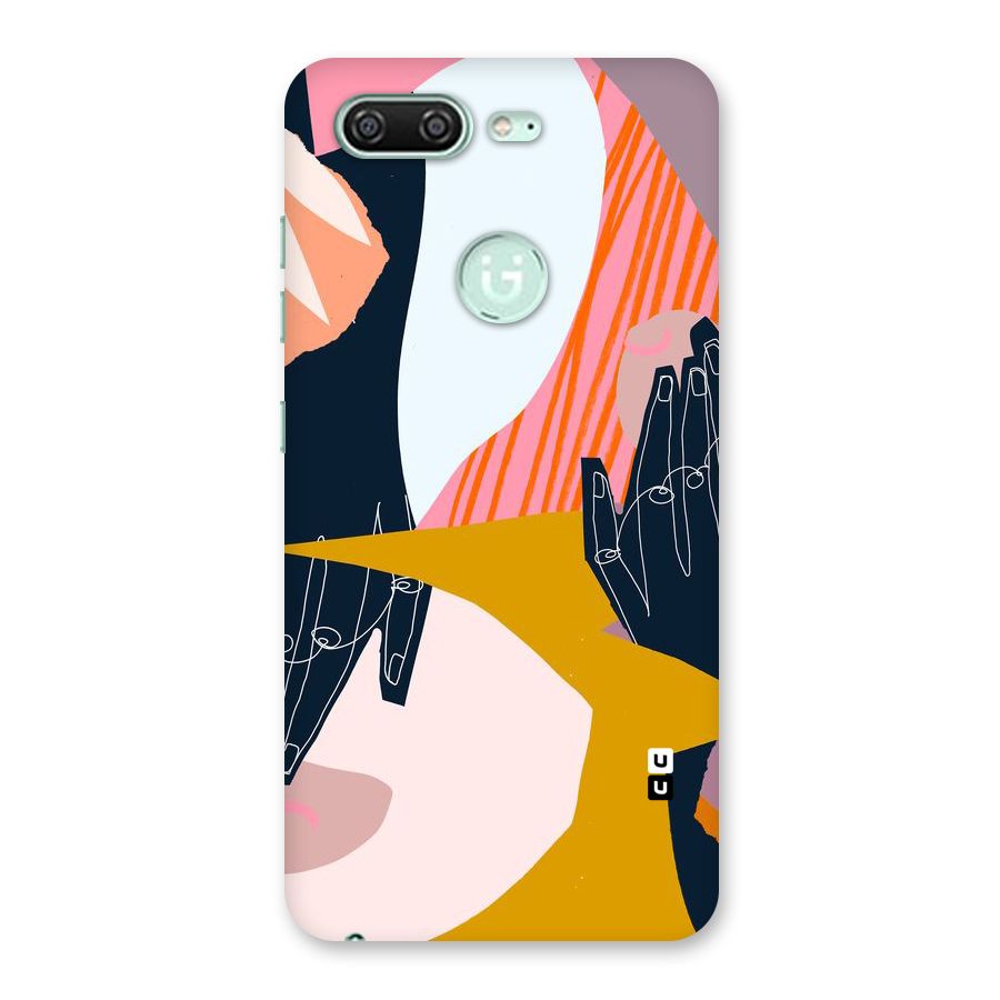 Abstract Hands Back Case for Gionee S10