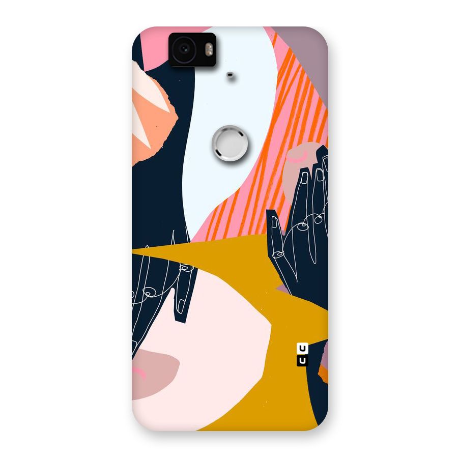 Abstract Hands Back Case for Google Nexus-6P