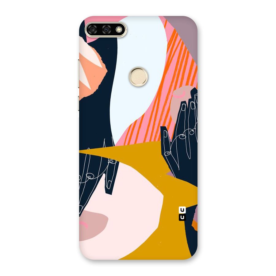 Abstract Hands Back Case for Honor 7A