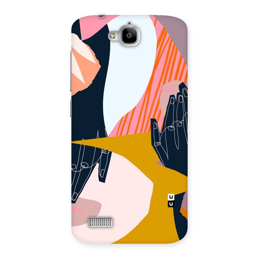 Abstract Hands Back Case for Honor Holly