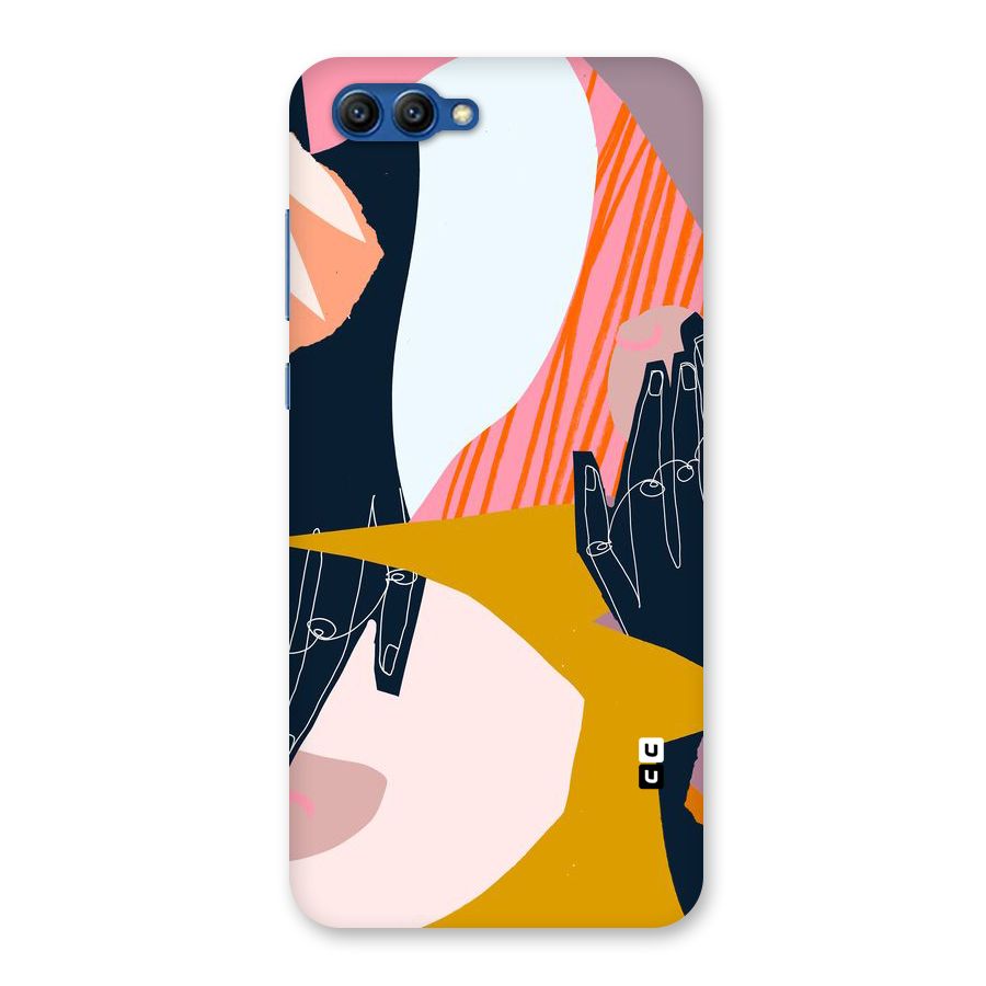 Abstract Hands Back Case for Honor View 10