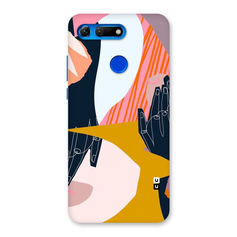 Abstract Hands Back Case for Honor View 20