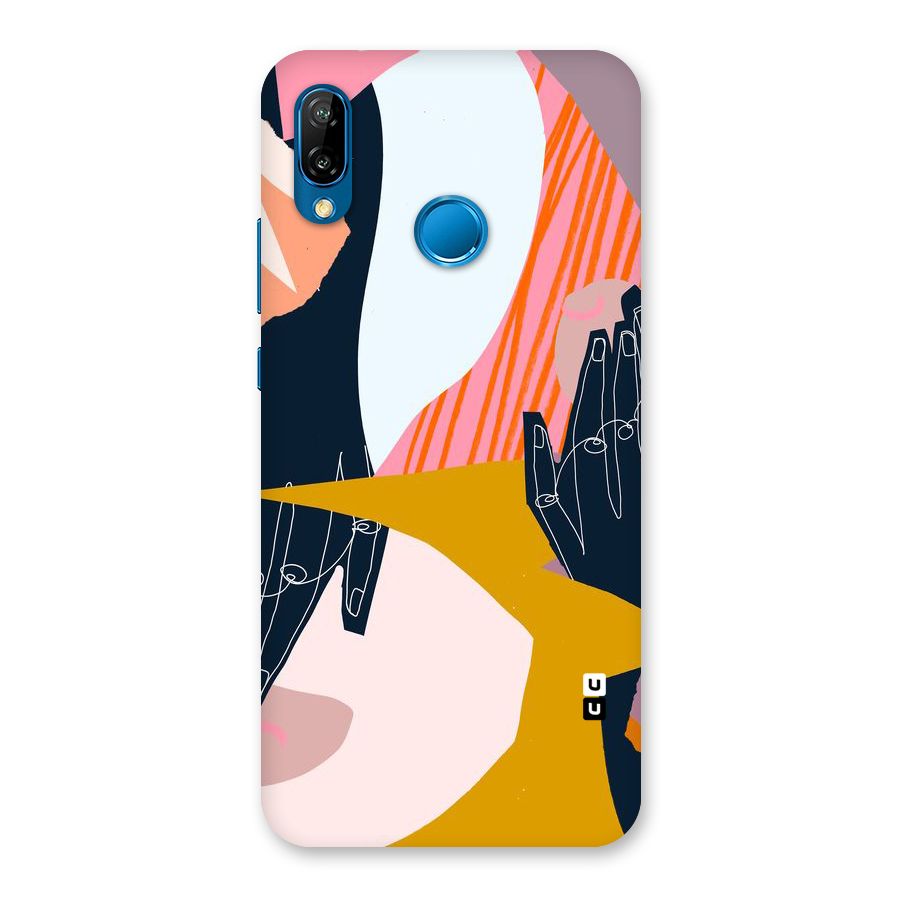 Abstract Hands Back Case for Huawei P20 Lite
