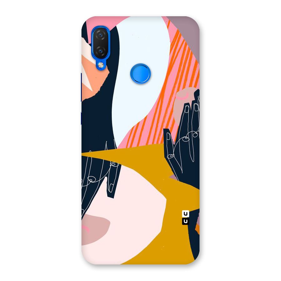 Abstract Hands Back Case for Huawei P Smart+