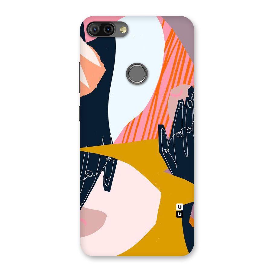 Abstract Hands Back Case for Infinix Hot 6 Pro