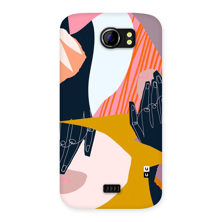 Abstract Hands Back Case for Micromax Canvas 2 A110