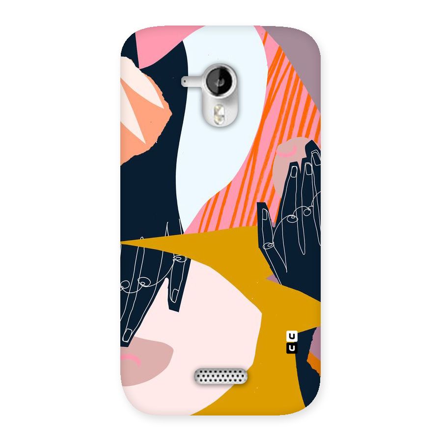 Abstract Hands Back Case for Micromax Canvas HD A116