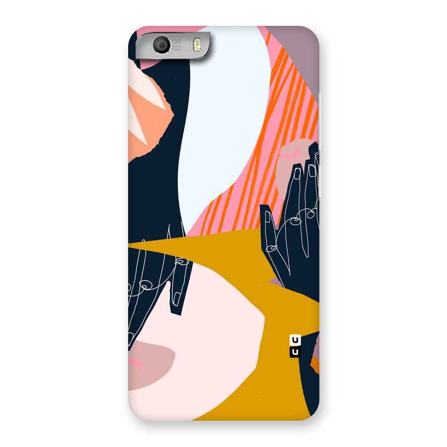Abstract Hands Back Case for Micromax Canvas Knight 2
