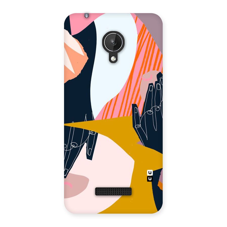Abstract Hands Back Case for Micromax Canvas Spark Q380